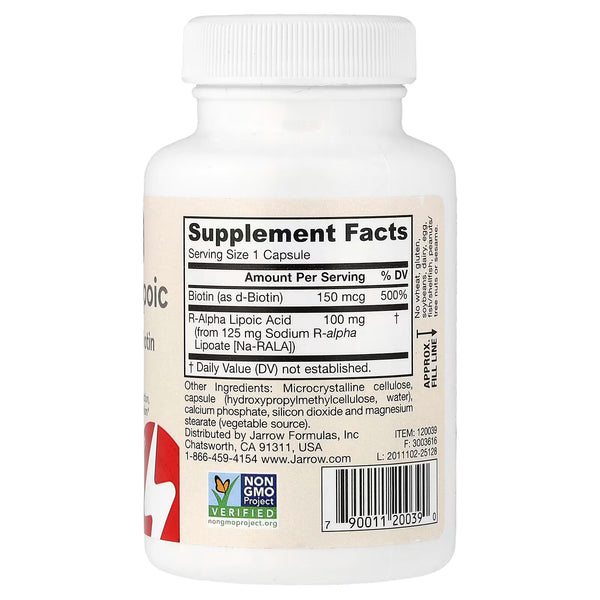 R-Alpha Lipoic Acid with Biotin - 60 vcaps