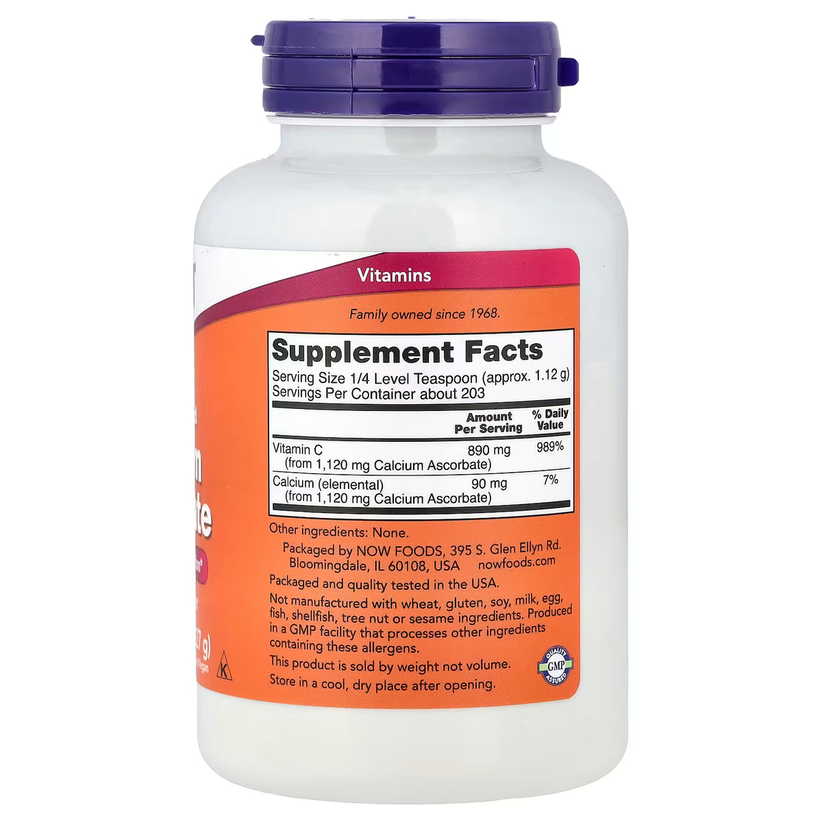 Calcium Ascorbate, Pure Buffered Powder — 227g
