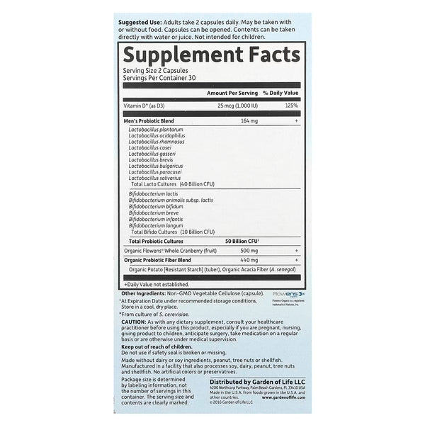 Dr. Formulated Probiotics Prostate+ - 60 vcaps