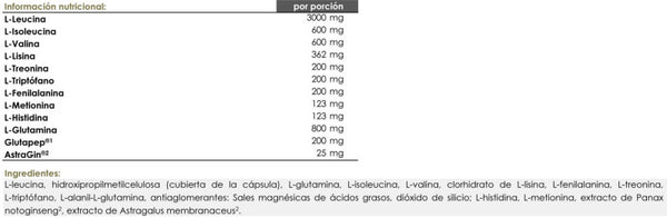 Premium EAA + L-Glutamine — 180 cápsulas