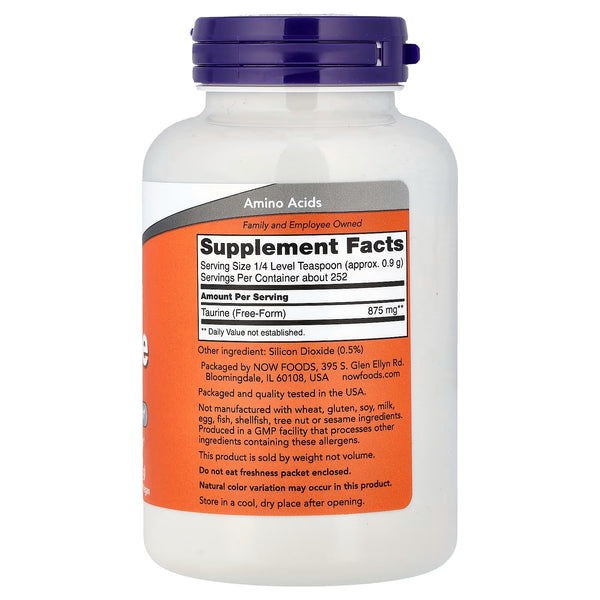 Taurine, Pure Powder - 227g