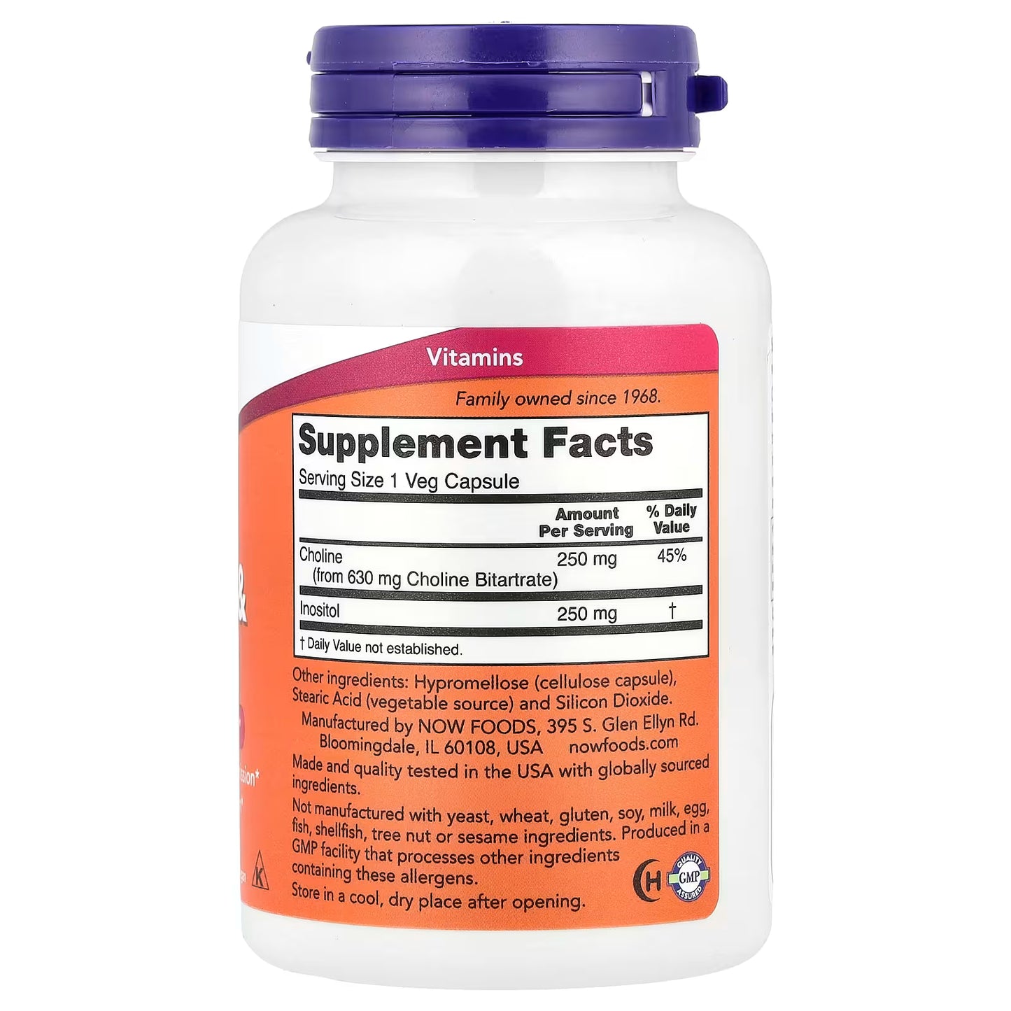 Choline and Inositol - 100 vcaps