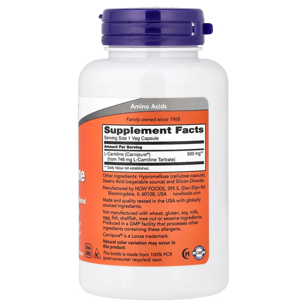 L-Carnitine, 500mg - 60 vcaps
