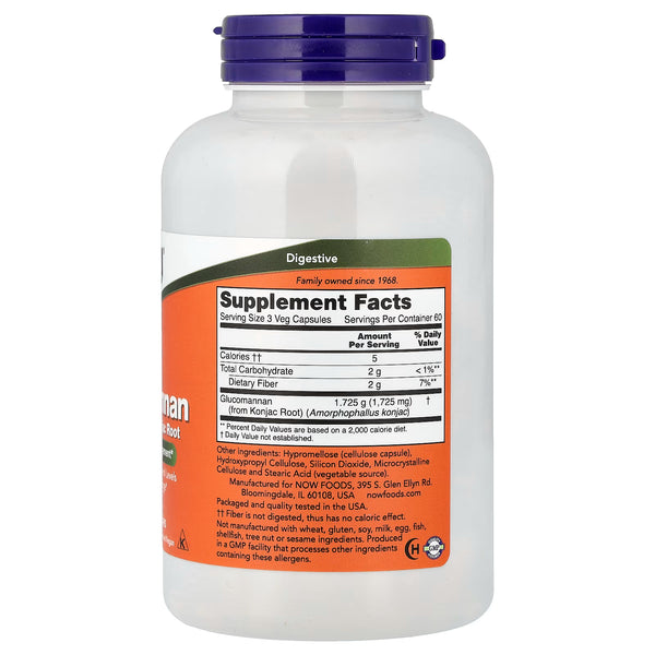 Glucomannan from Konjac Root, 575mg - 180 caps