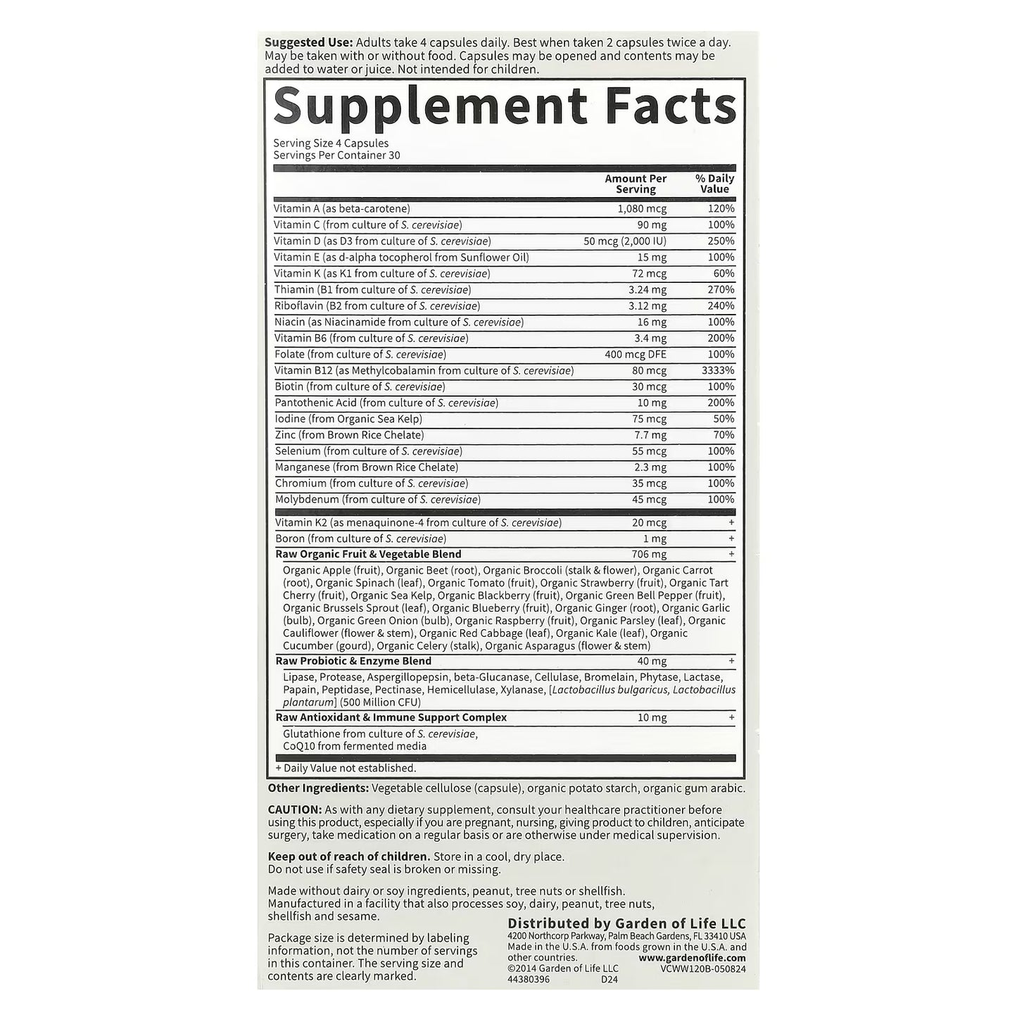Vitamin Code 50 & Wiser Women - 120 vcaps