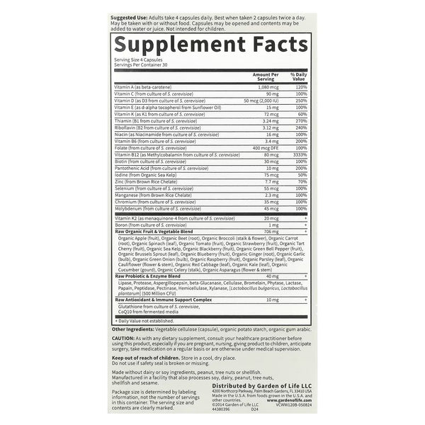 Vitamin Code 50 & Wiser Women - 120 vcaps