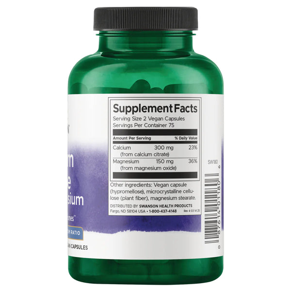 Calcium Citrate Plus Magnesium - 150 caps
