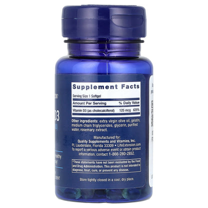 Vitamin D3, 5000IU - 60 softgels
