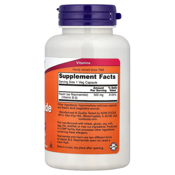Niacinamide, 500mg - 100 caps