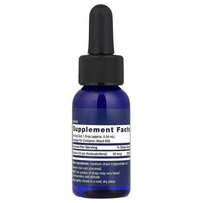 Liquid Vitamin D3, 50mcg - 29 ml.