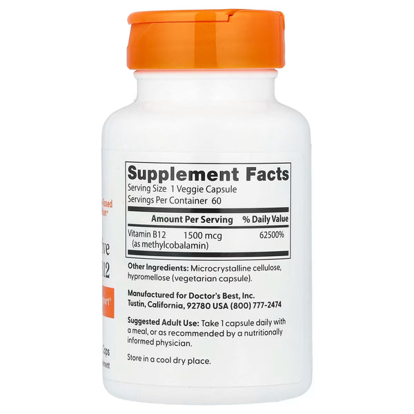 Fully Active B12, 1500mcg - 60 vcaps