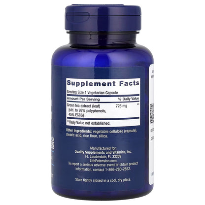Lightly Caffeinated Mega Green Tea Extract - 100 vcaps