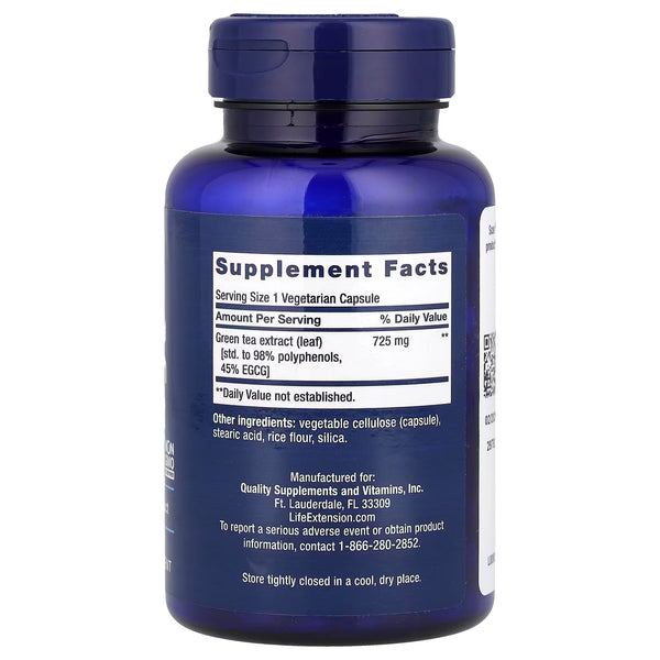 Lightly Caffeinated Mega Green Tea Extract - 100 vcaps