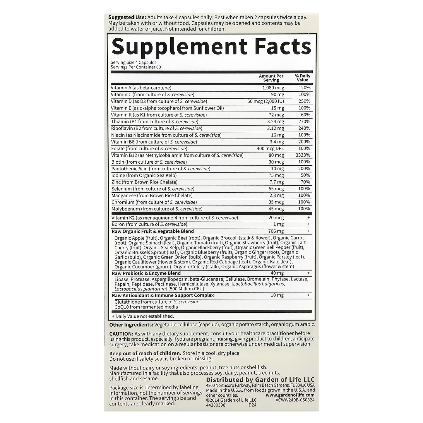 Vitamin Code 50 & Wiser Women - 240 vcaps