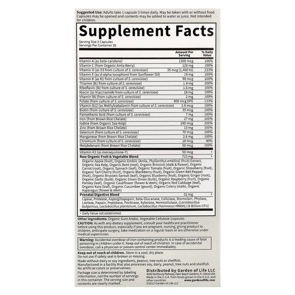 Vitamin Code Raw Prenatal - 90 vcaps