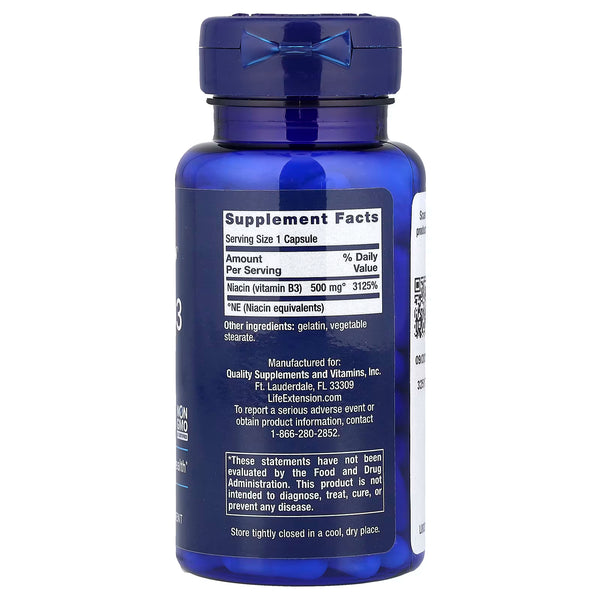 Vitamin B3 Niacin, 500mg - 100 caps