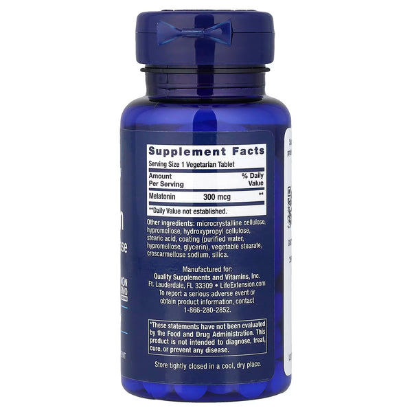 Melatonin 6 Hour Timed Release, 300mcg - 100 vegetarian tabs