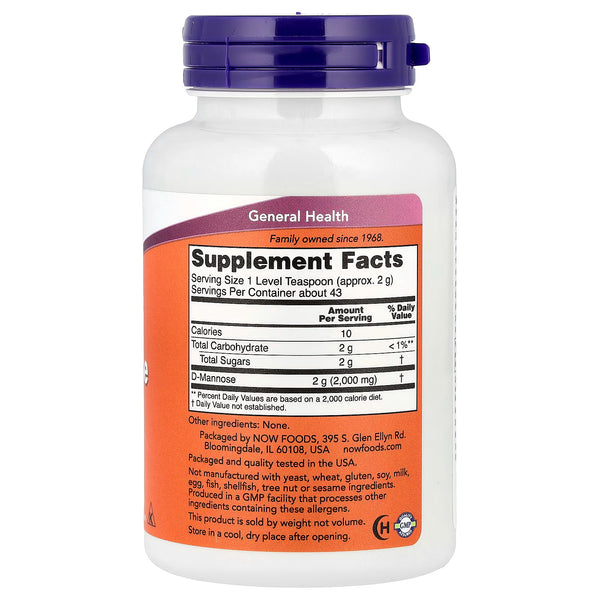 D-Mannose, Pure Powder - 85g