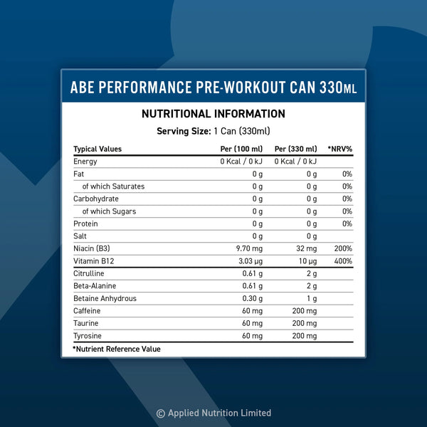ABE + Performance Cans, Energy - 12 x 330 ml.