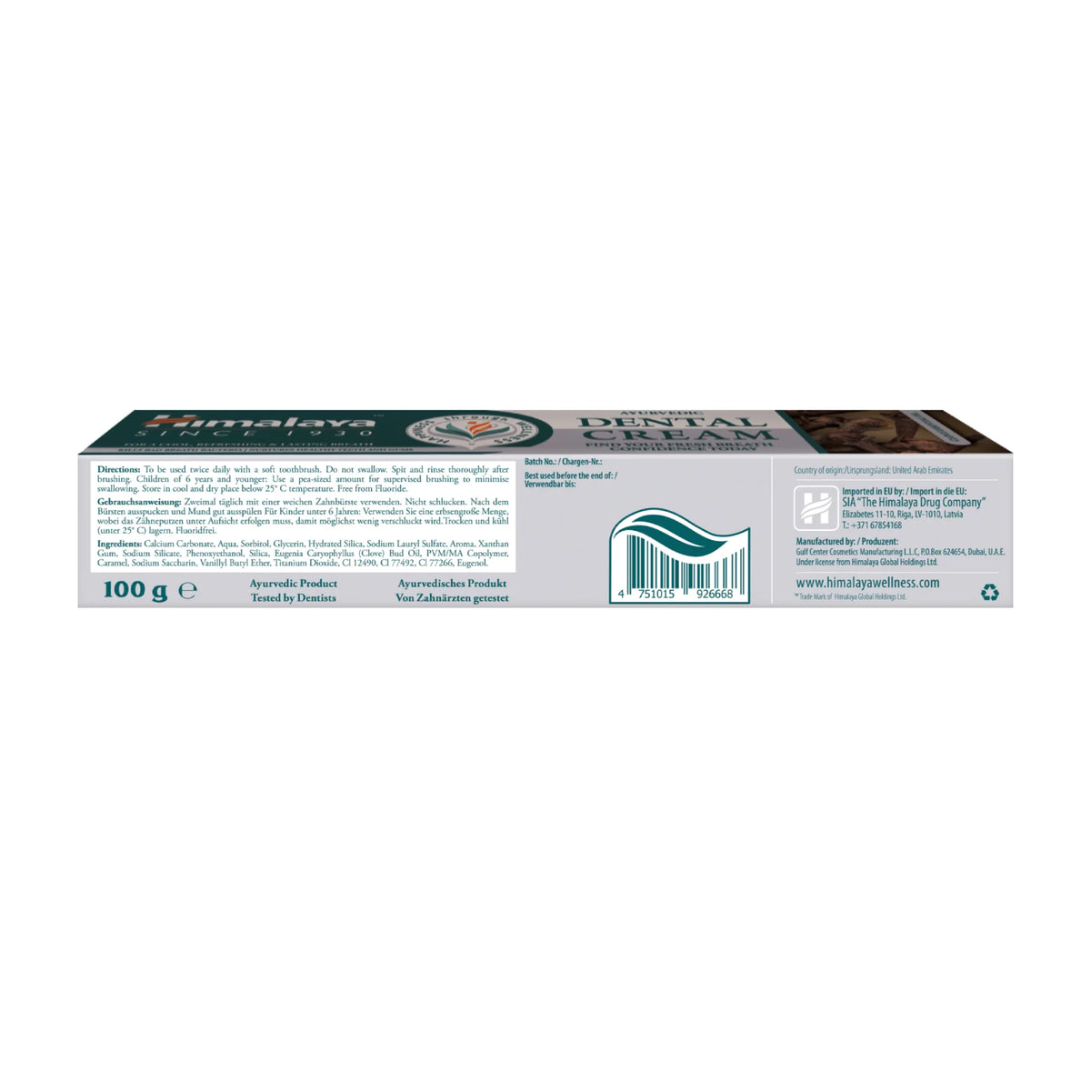 Crème dentaire ayurvédique, Girofle - 100g