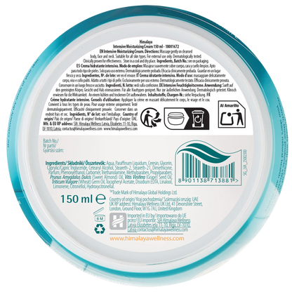 Crème hydratante intensive - 150 ml.