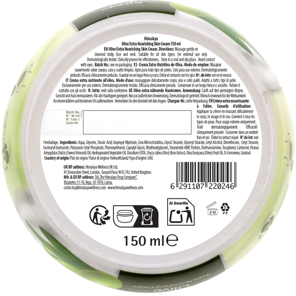 Olive Extra Nourishing Cream - 150 ml.