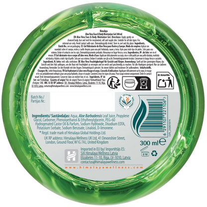Gel hydratant visage et corps à l'Aloe Vera - 300 ml.
