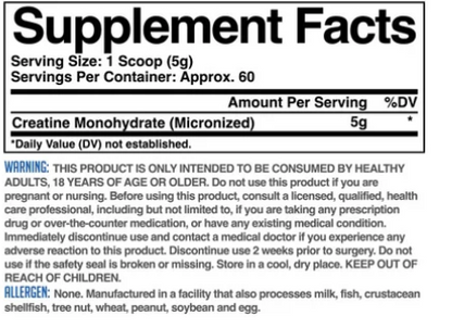 Creatine Monohydrate - 272g