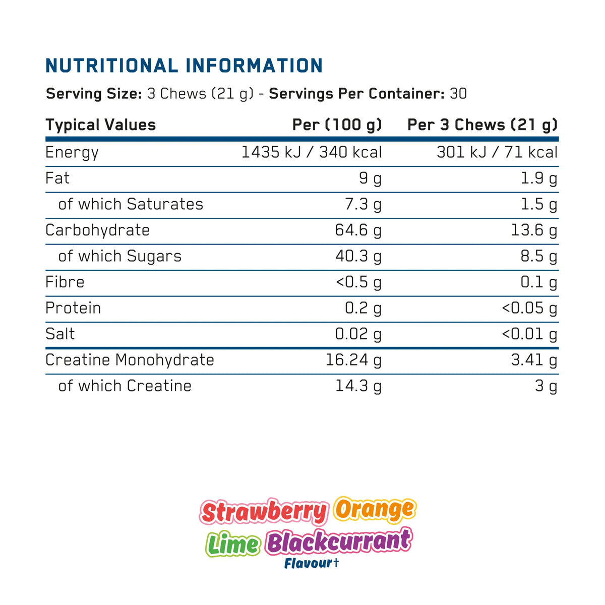 Creatine Chews - 90 chews