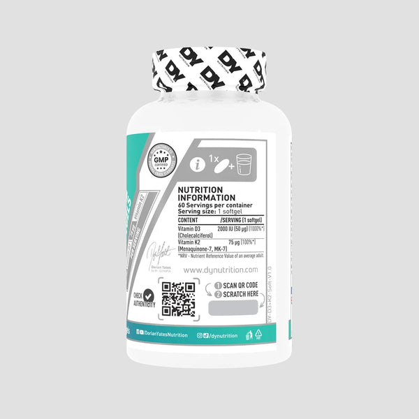 Vitamin D3+K2 - 60 cápsulas blandas