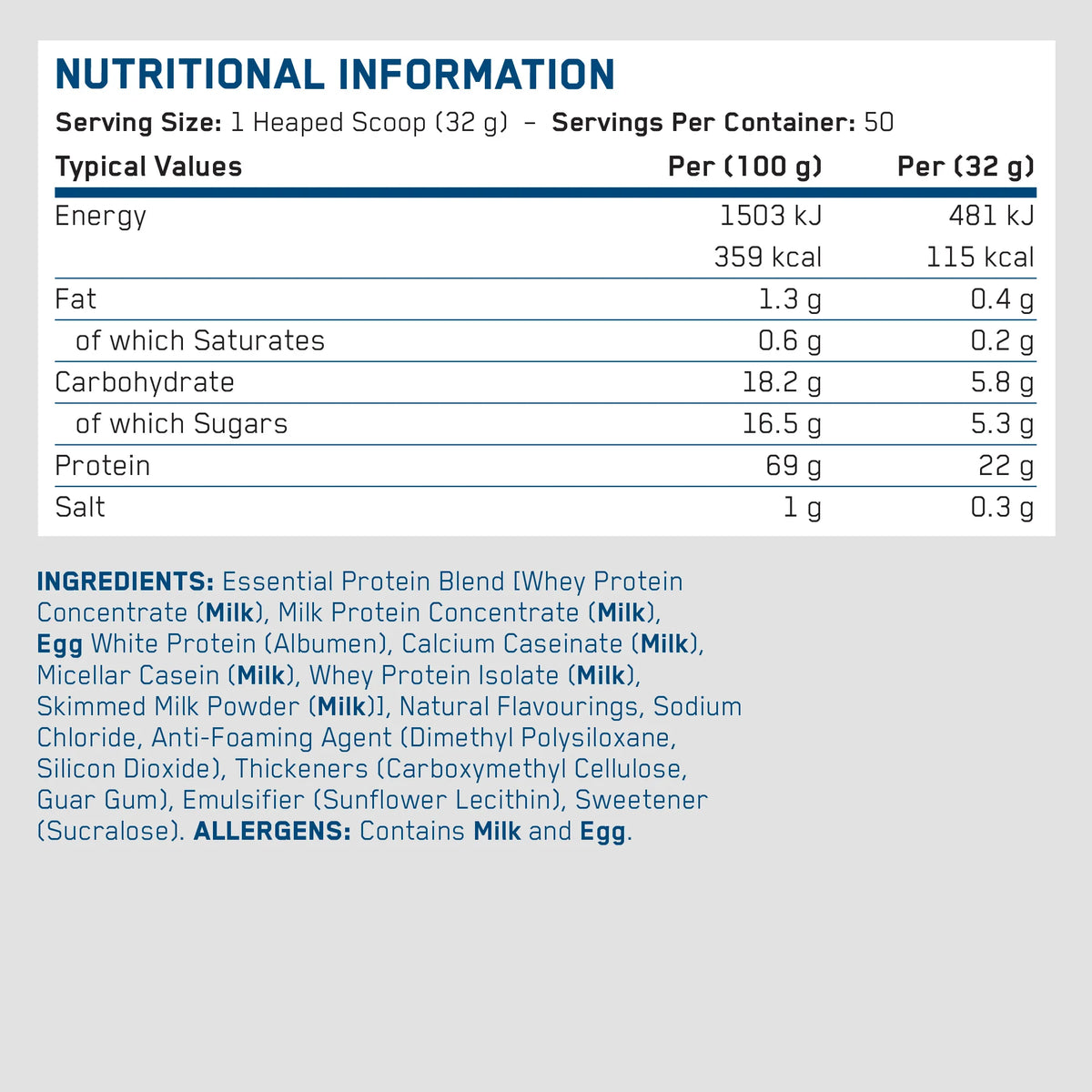 Essential Protein - 1600g