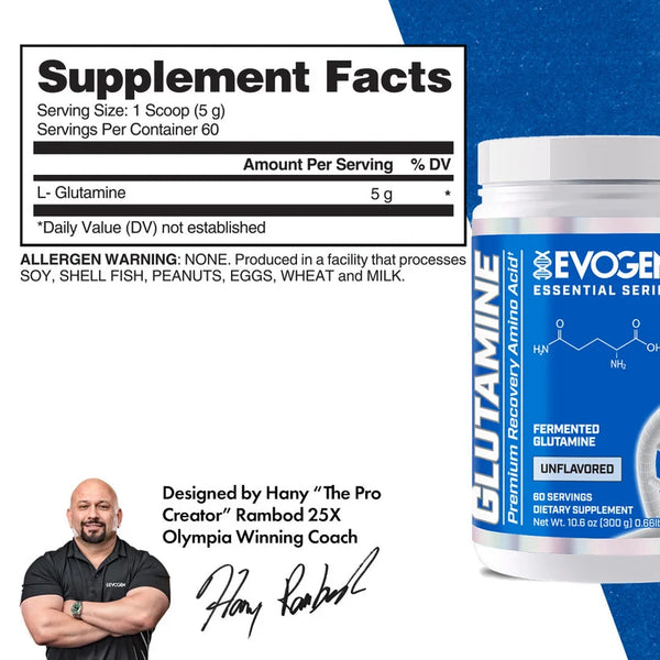 Glutamine, Unflavored - 300g