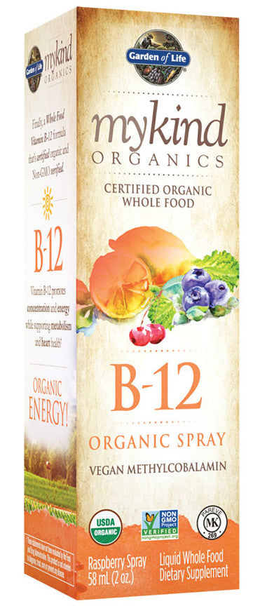Mykind B-12 Spray, Raspberry - 58 ml.