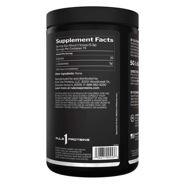 Glutamine, Unflavored - 398g