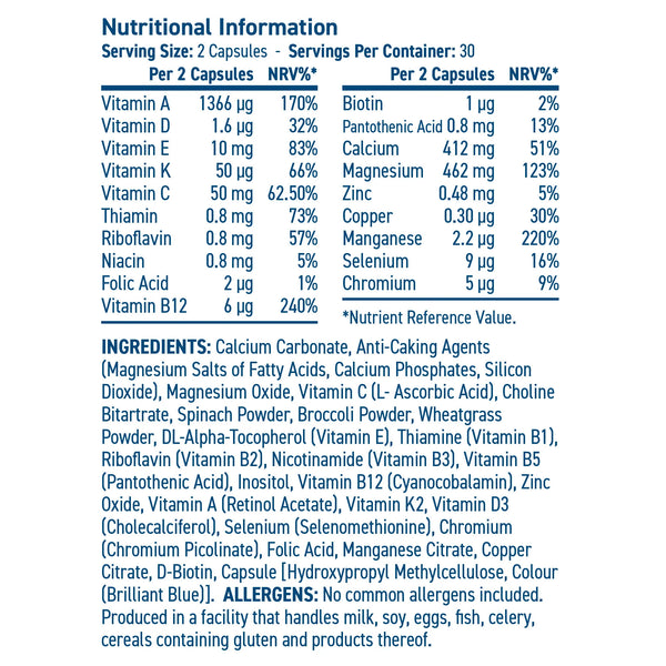 Solutions Greens Multivitamin - 60 caps
