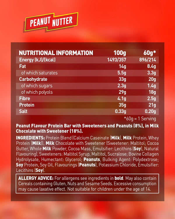 Protein Bars, White Chocolate Salted Peanut - 12 x 60g