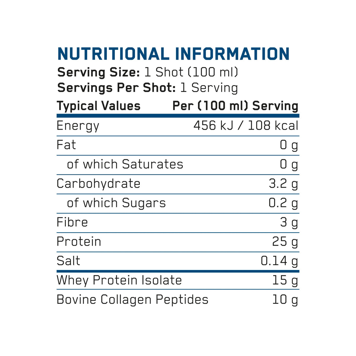 Protein Shots 25gr Protein 12x100ml