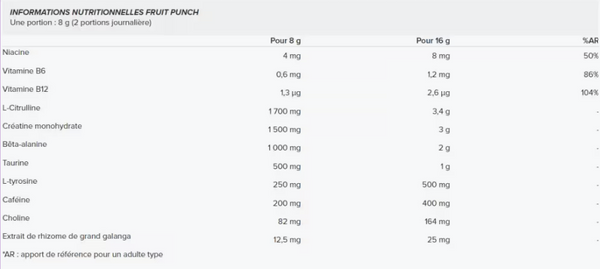 Vapor X5 Pre-Workout - 252g
