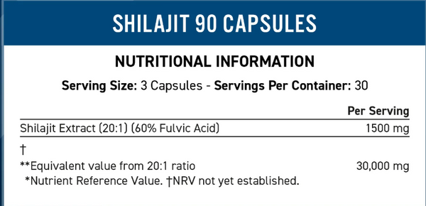 Shilajit - 90 caps