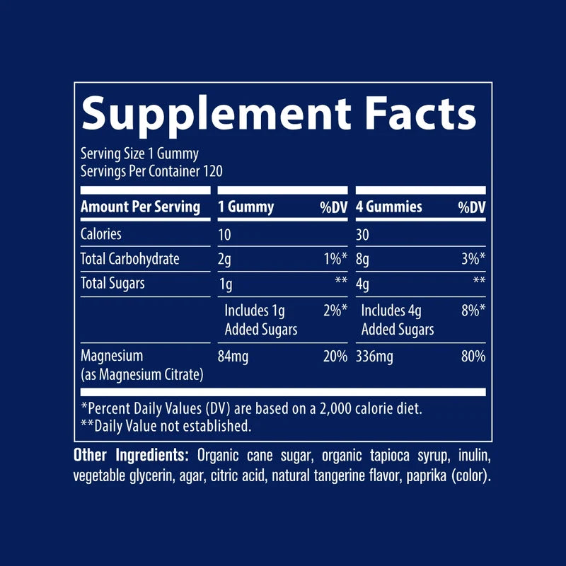 Magnesium Gummies - 120 gummies
