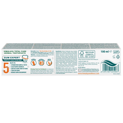 Total Care Herbal Toothpaste - 100 ml.