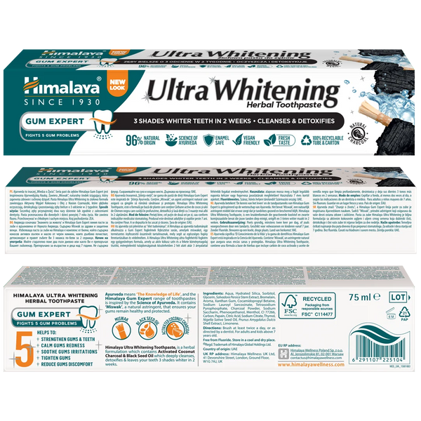 Ultra Whitening Herbal Toothpaste - 75 ml.