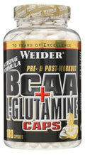 BCAA + L-Glutamine Caps — 180 cápsulas · 180 cápsulas