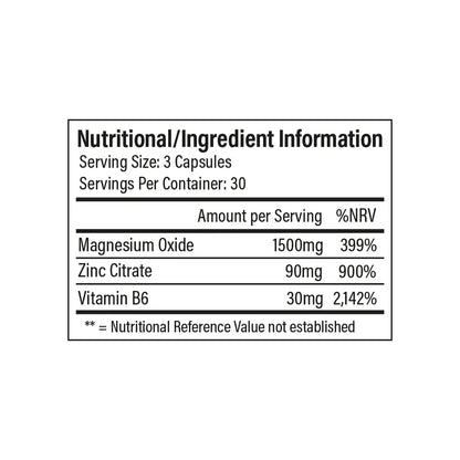 Zinc, Magnesium & B6 - 90 caps