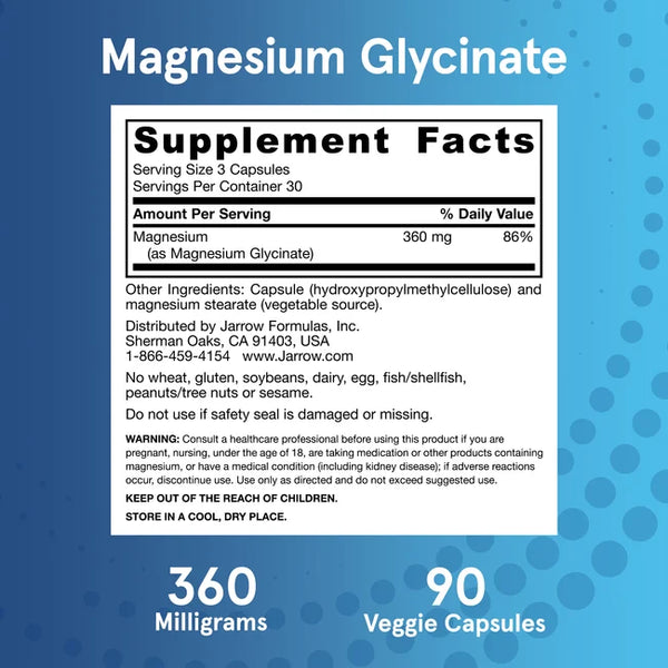 Magnesium Glycinate - 90 vcaps
