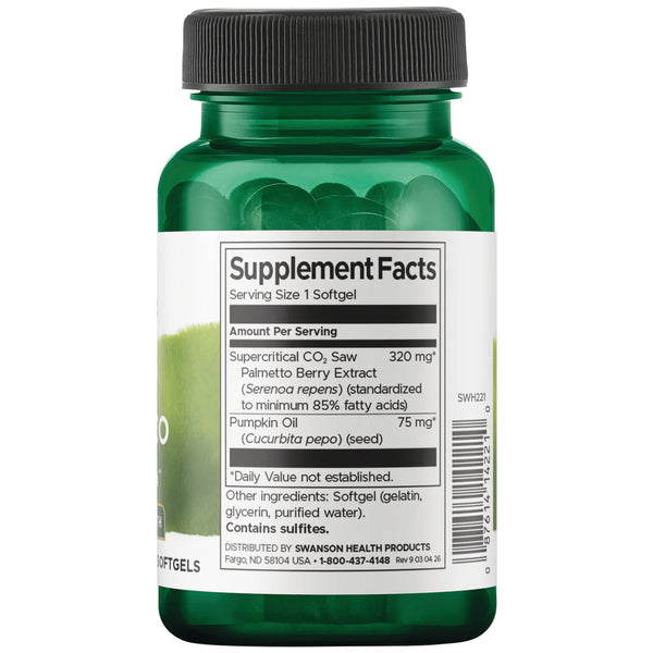 Saw Palmetto, Maximum Strength - 60 softgels