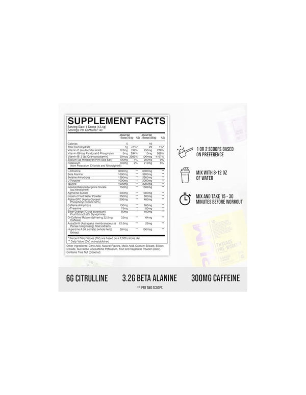 Thavage Pre-Workout - 520g