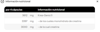 Maximum Krea-Genic · cápsulas — 200 cápsulas