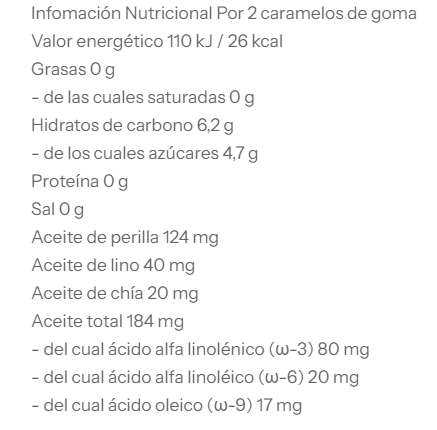 Omega Gummies · Lime — 50 gominolas