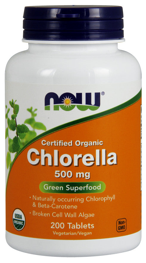 Chlorella, 500mg — 200 comprimidos